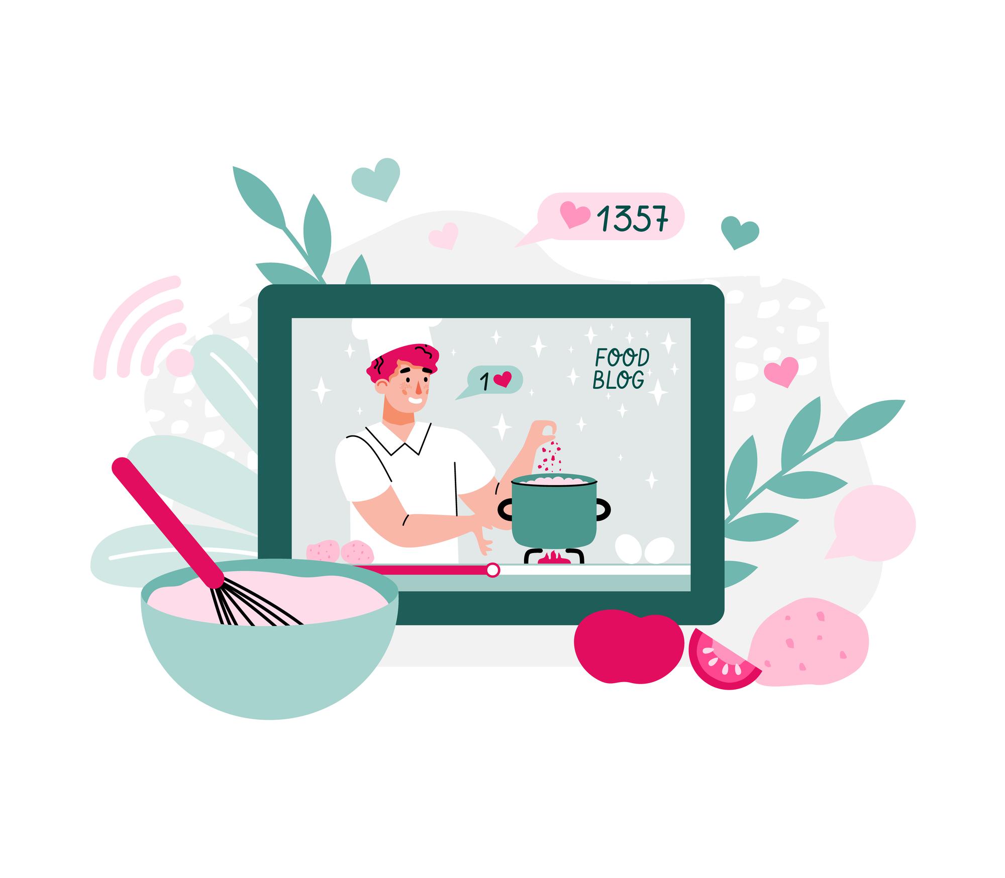 Schermo con interfaccia della lezione online